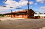 Santa Fe passenger and freight depot in Lampasas, Texas